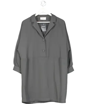 American Vintage Grey Button Detail Tunic Dress UK M