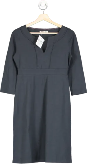 Boden Blue Notch Neck Jersey Shift Dress UK 8