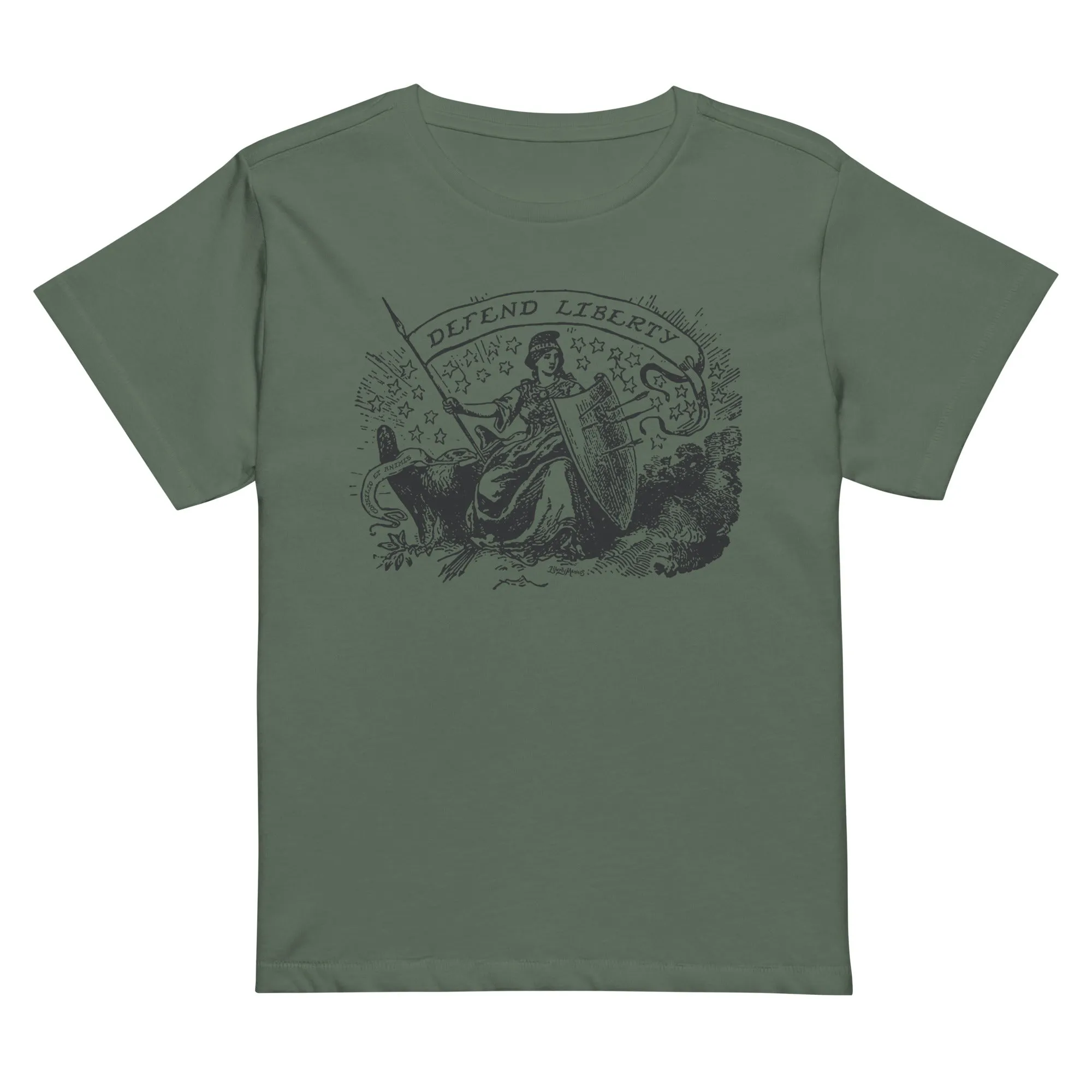 Defend Liberty Women’s high-waisted t-shirt
