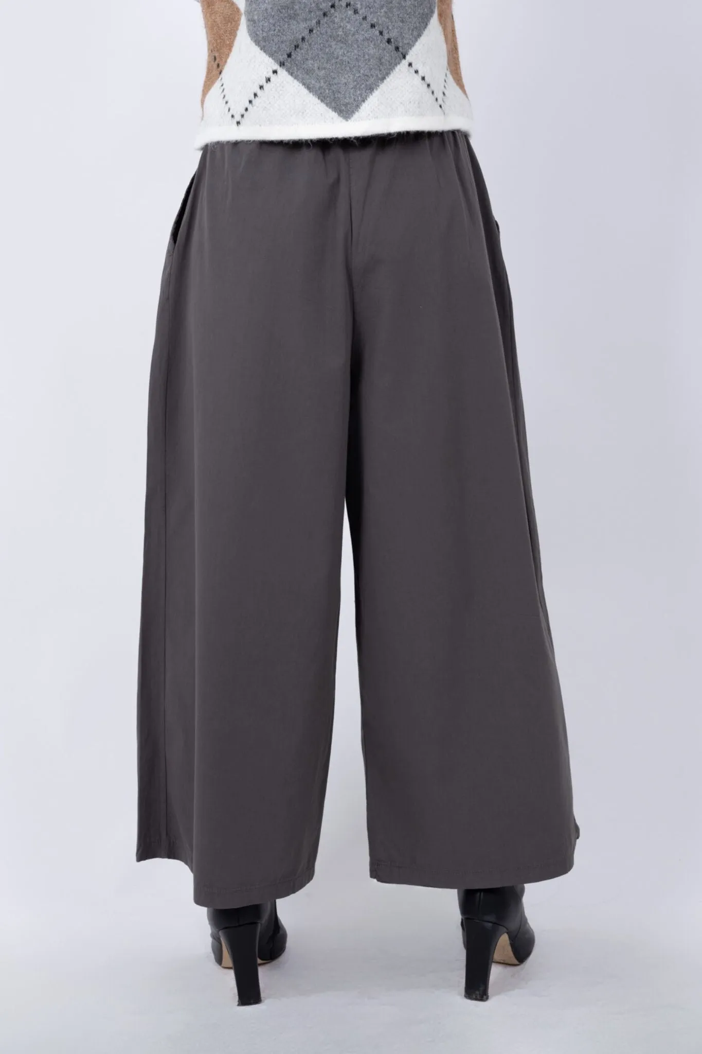 Drawstring Wide Leg Trousers