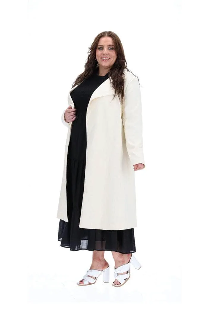 Hutton Oversized Cream Trench