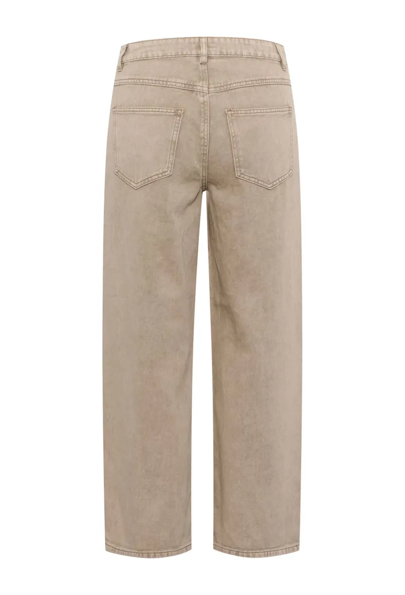 KAFFE KArania HW Jeans Washed Taupe