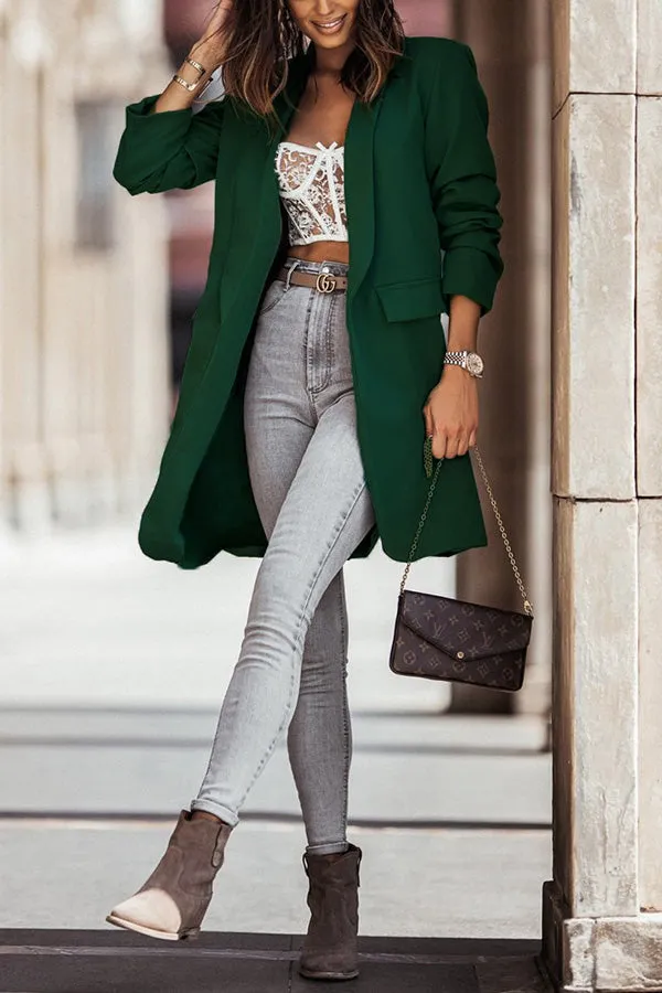 Level with Me Oversized Blazer Coat
