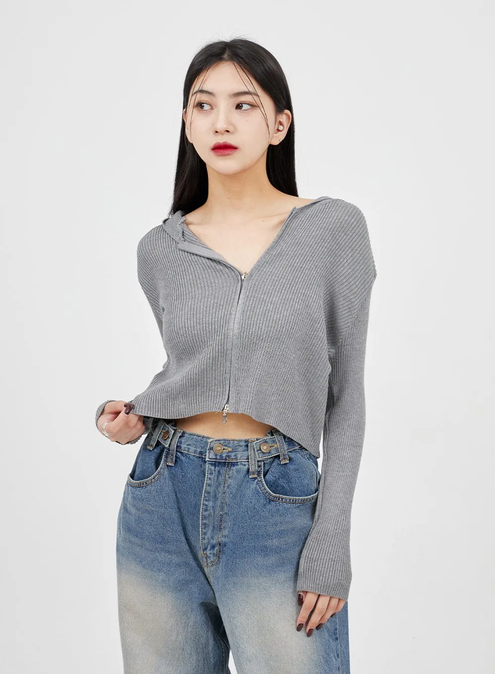 Mid-Wash Baggy Jeans BM321