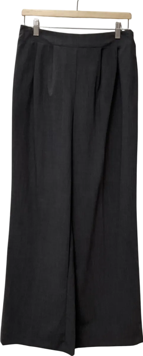 New Look Grey Wide Leg Trousers UK 12