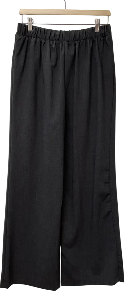 New Look Grey Wide Leg Trousers UK 12
