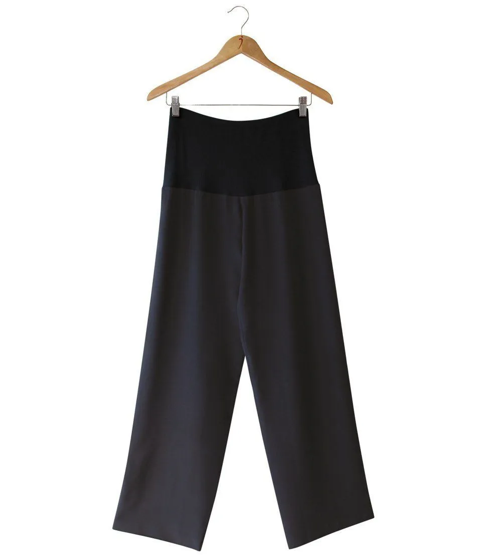 Pure Silk Crepe-de-Chine Trousers