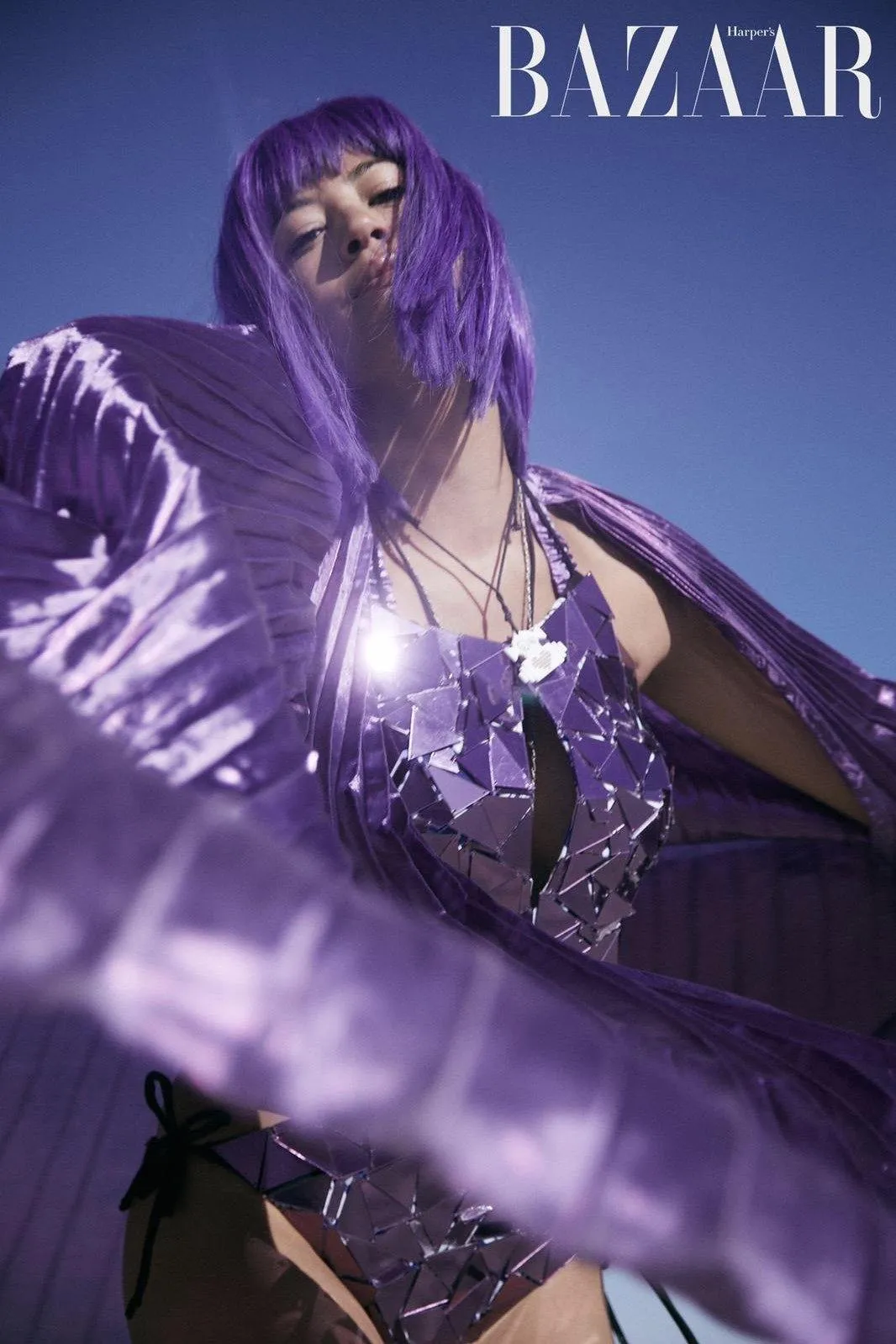 Solar Starburst Purple Bodysuit
