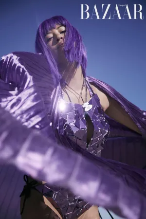 Solar Starburst Purple Bodysuit