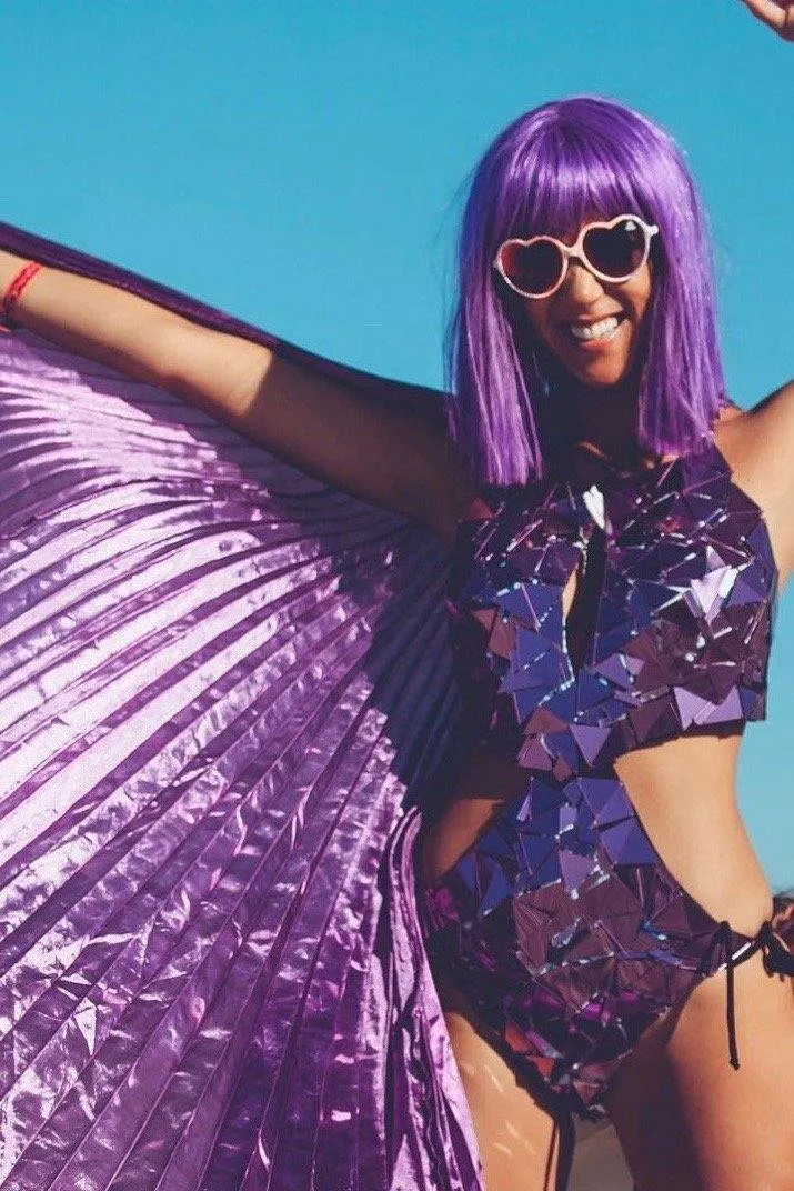Solar Starburst Purple Bodysuit