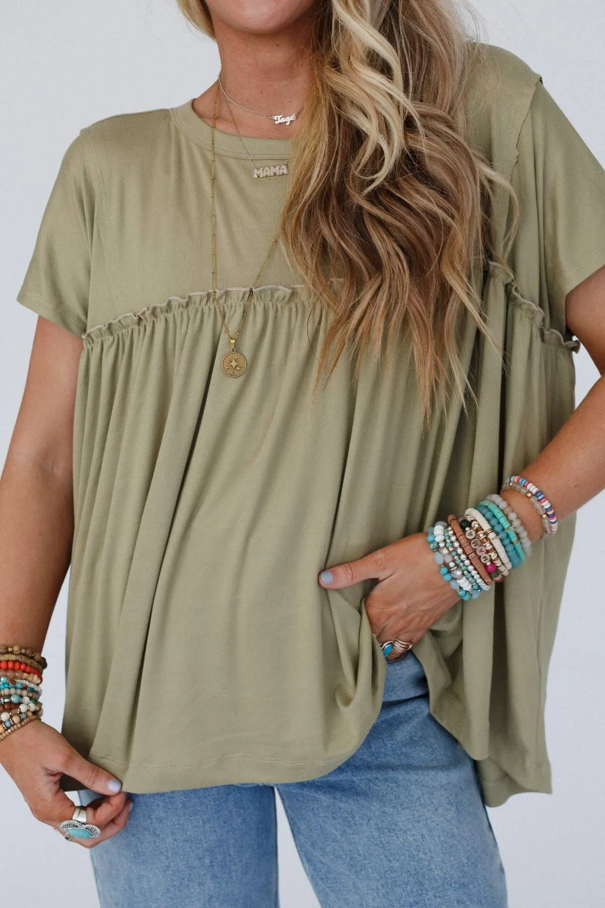 Sunday Morning Babydoll Top