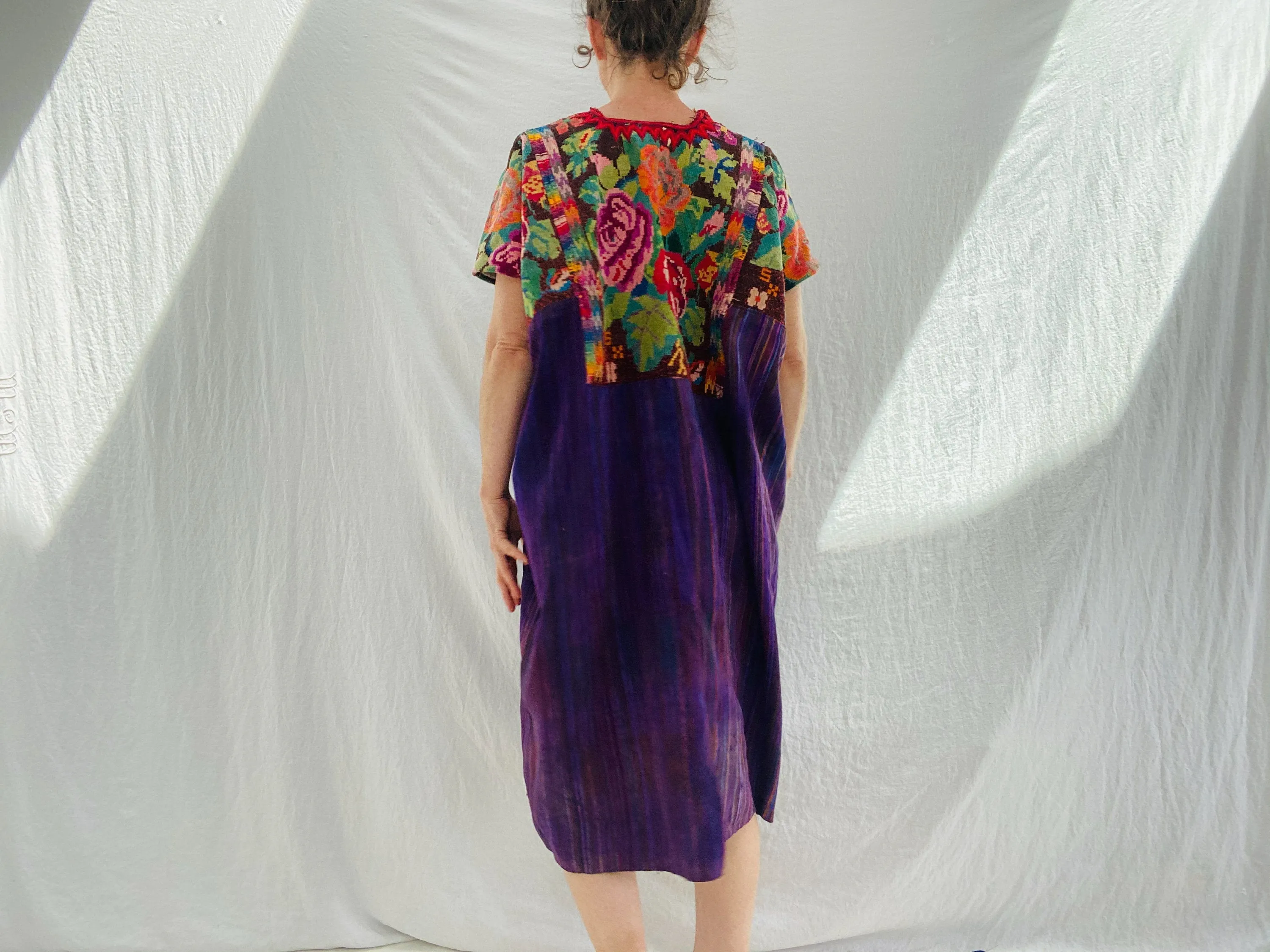Vintage Guatemala Huipil Dress. Chichicastenango.
