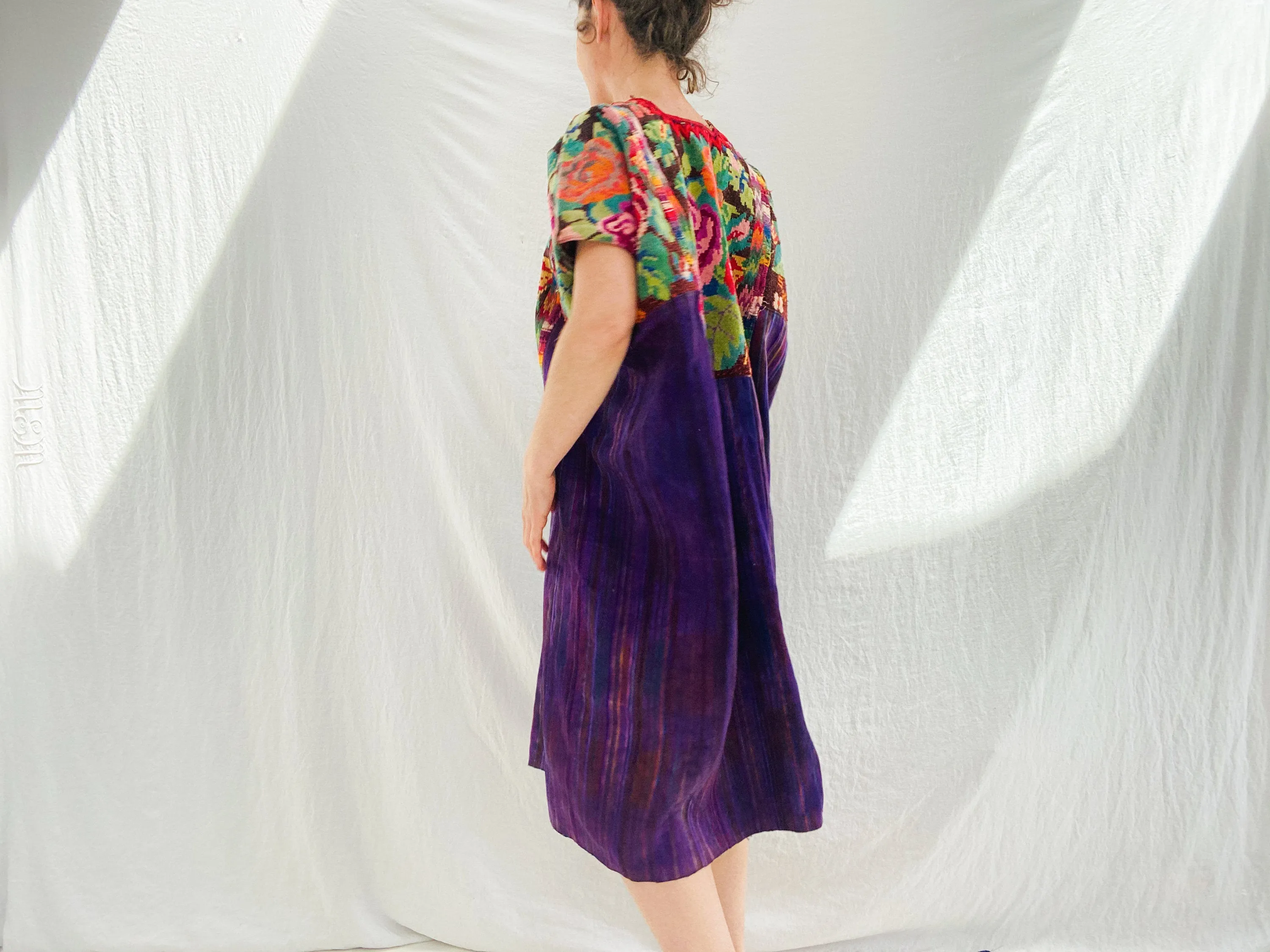 Vintage Guatemala Huipil Dress. Chichicastenango.