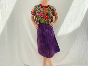 Vintage Guatemala Huipil Dress. Chichicastenango.