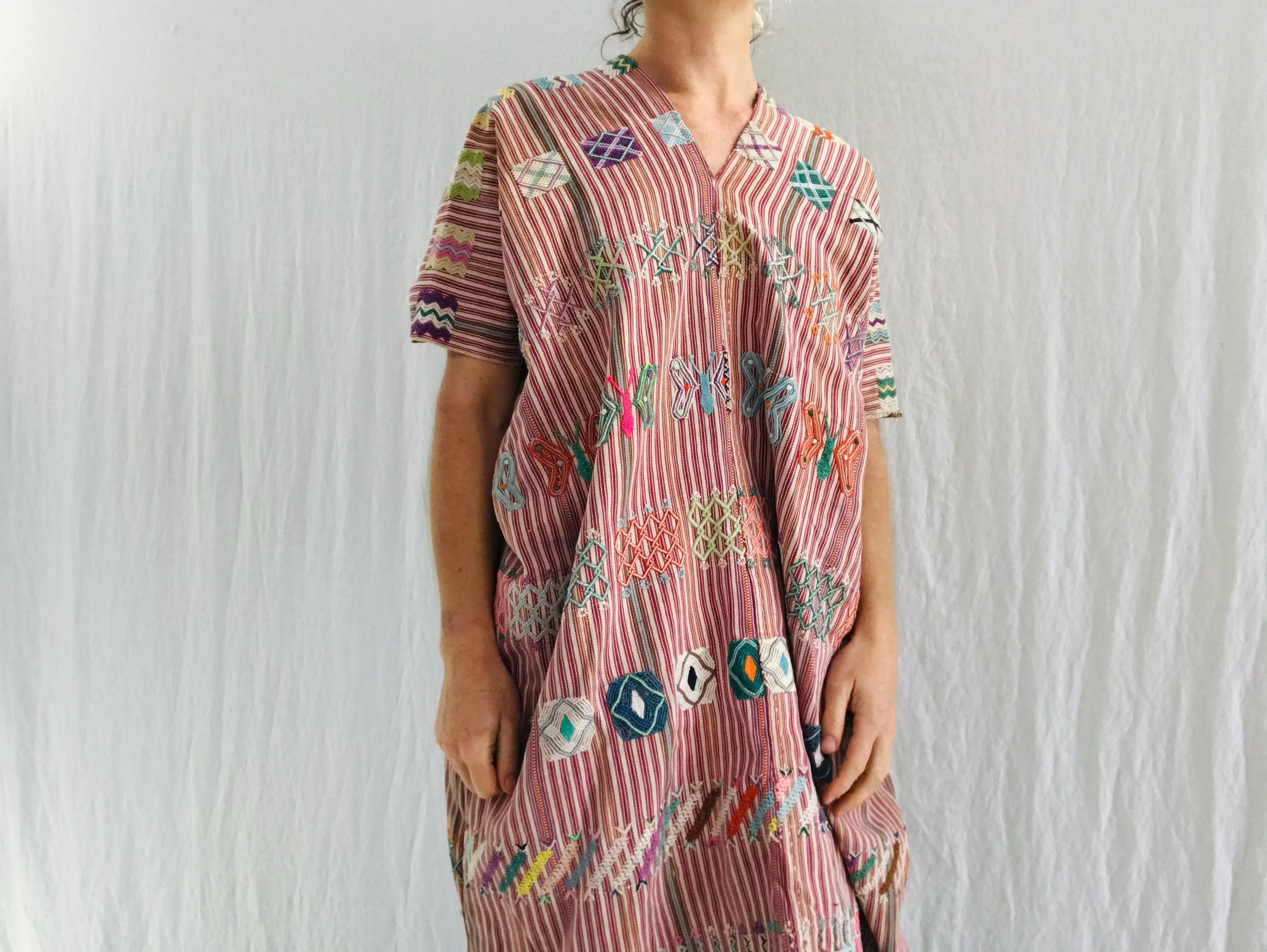 Vintage Guatemala Huipil Dress. Colotenango. Very Fine Example.