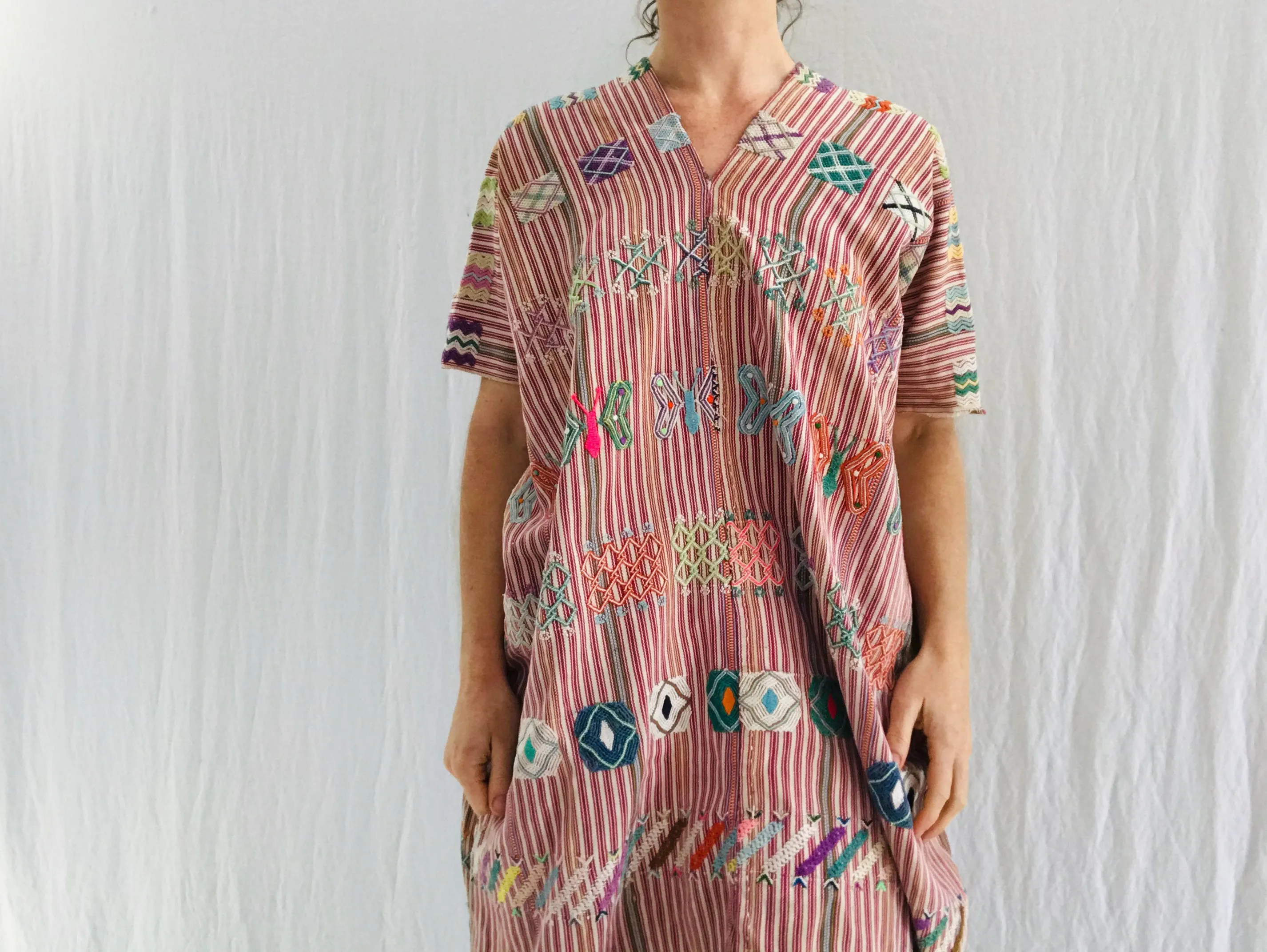 Vintage Guatemala Huipil Dress. Colotenango. Very Fine Example.