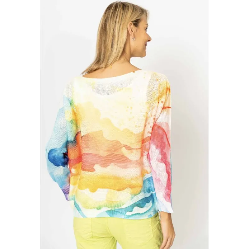 Watercolor Dolman Sweater
