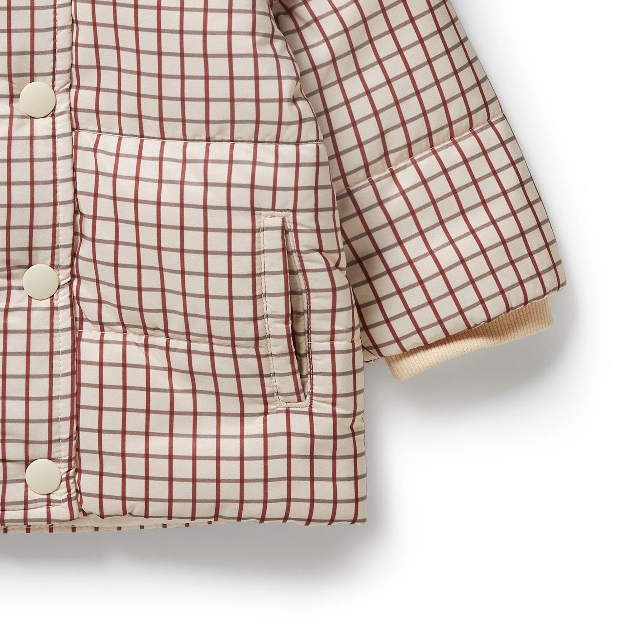 Wilson & Frenchy - Amber Check Puffer Jacket
