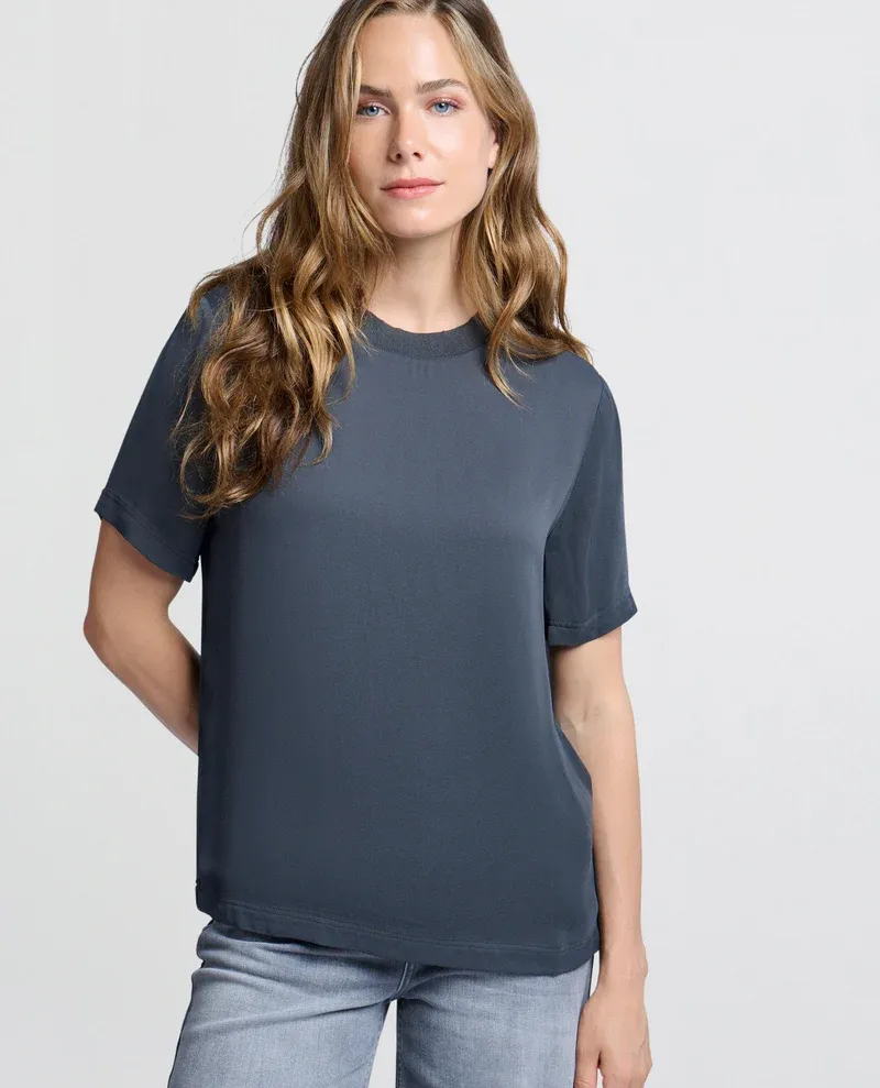 Yaya Anthracite T-Shirt Top