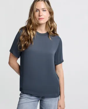 Yaya Anthracite T-Shirt Top
